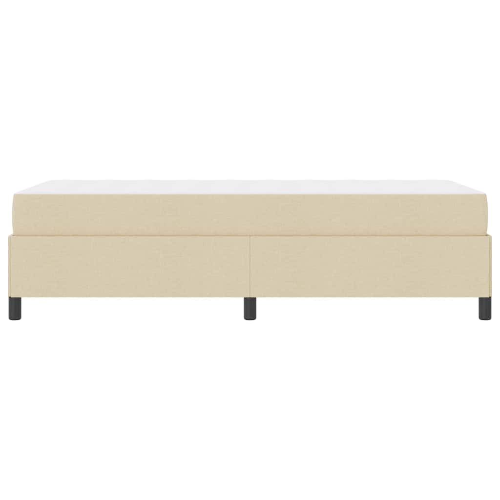 vidaXL Κρεβάτι με ελατήρια Κρεμ 80 x 200 cm ύφασμα