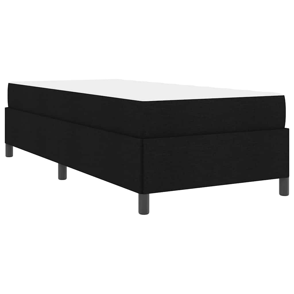 vidaXL Κρεβάτι με ελατήρια Μαύρο και Μαύρο 90 x 200 cm