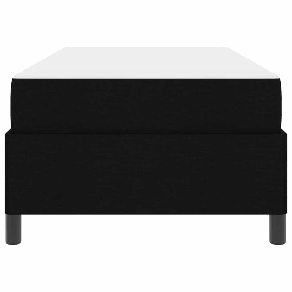 vidaXL Κρεβάτι με ελατήρια Μαύρο και Μαύρο 90 x 200 cm