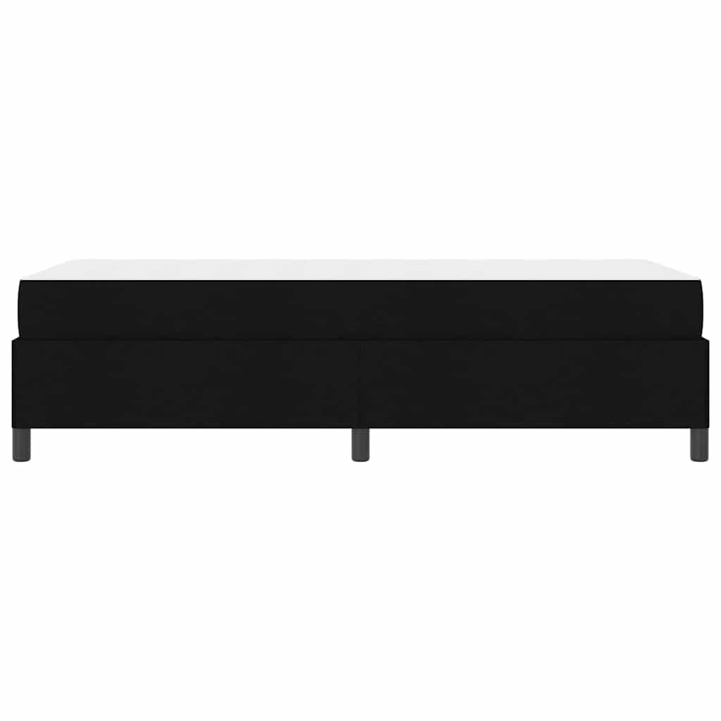 vidaXL Κρεβάτι με ελατήρια Μαύρο και Μαύρο 90 x 200 cm