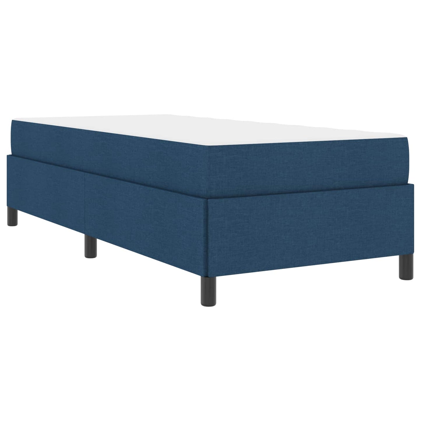vidaXL Κρεβάτι με ελατήρια Μπλε 90 x 200 cm ύφασμα