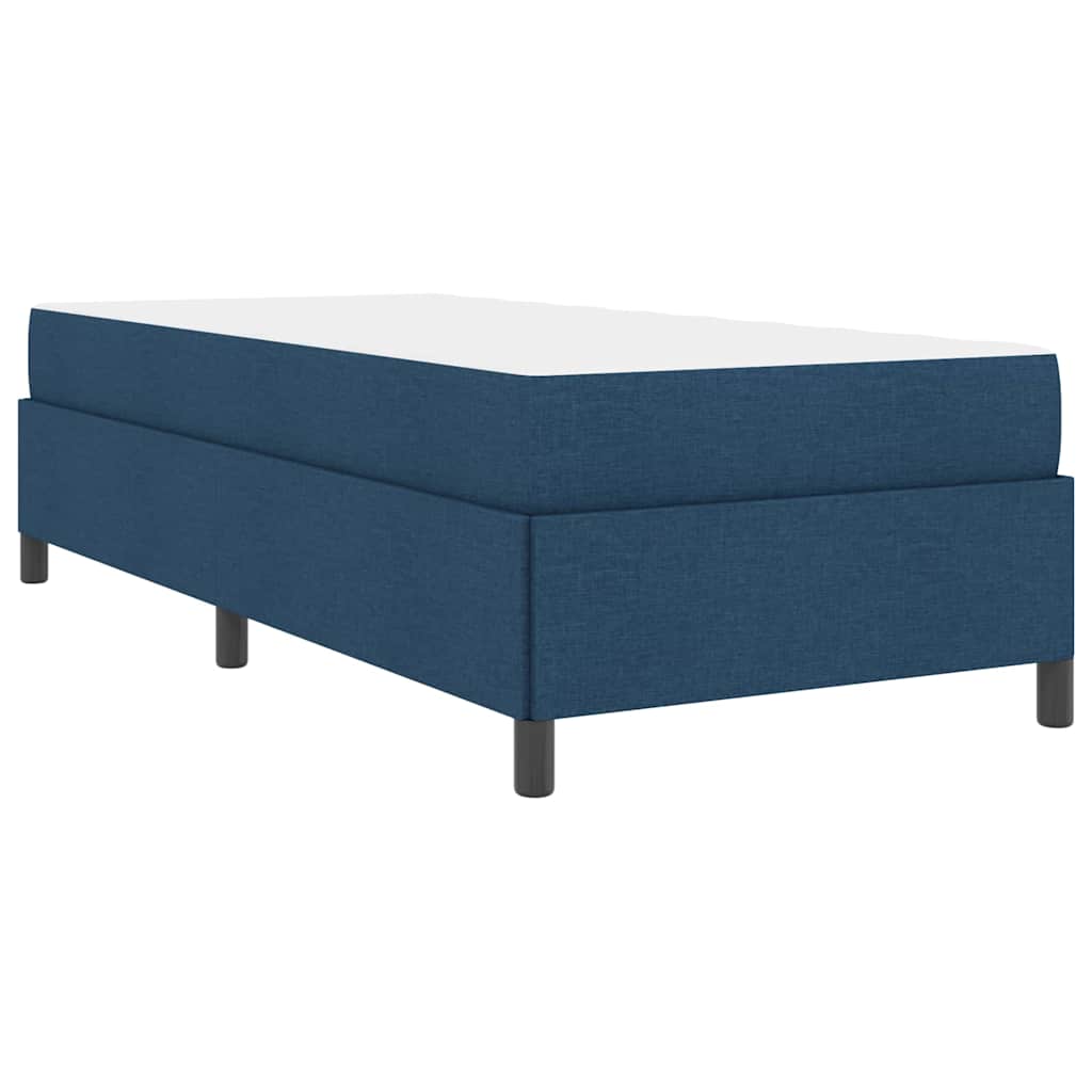 vidaXL Κρεβάτι με ελατήρια Μπλε 90 x 200 cm ύφασμα