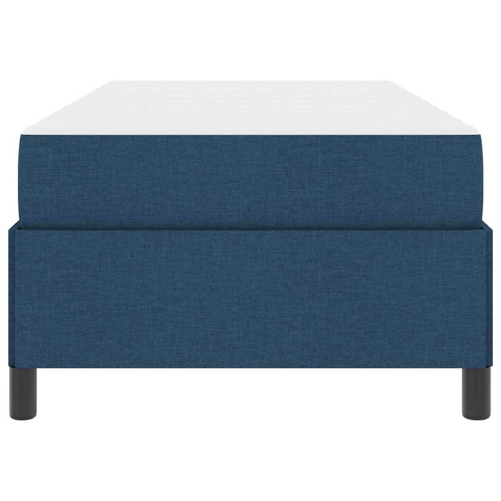vidaXL Κρεβάτι με ελατήρια Μπλε 90 x 200 cm ύφασμα