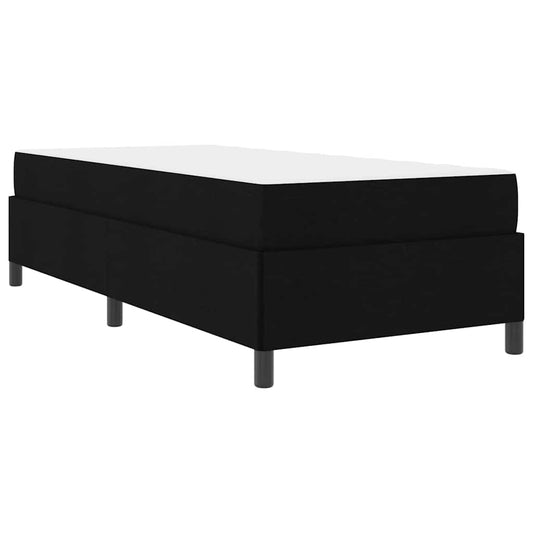 vidaXL Κρεβάτι με ελατήρια Μαύρο και Μαύρο 100 x 200 cm