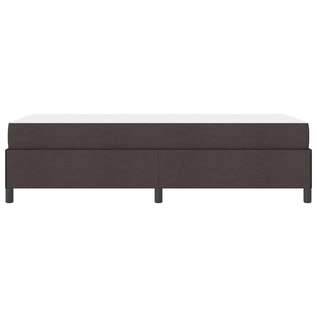 vidaXL Κρεβάτι με ελατήρια Σκούρο Καφέ 100 x 200 cm ύφασμα