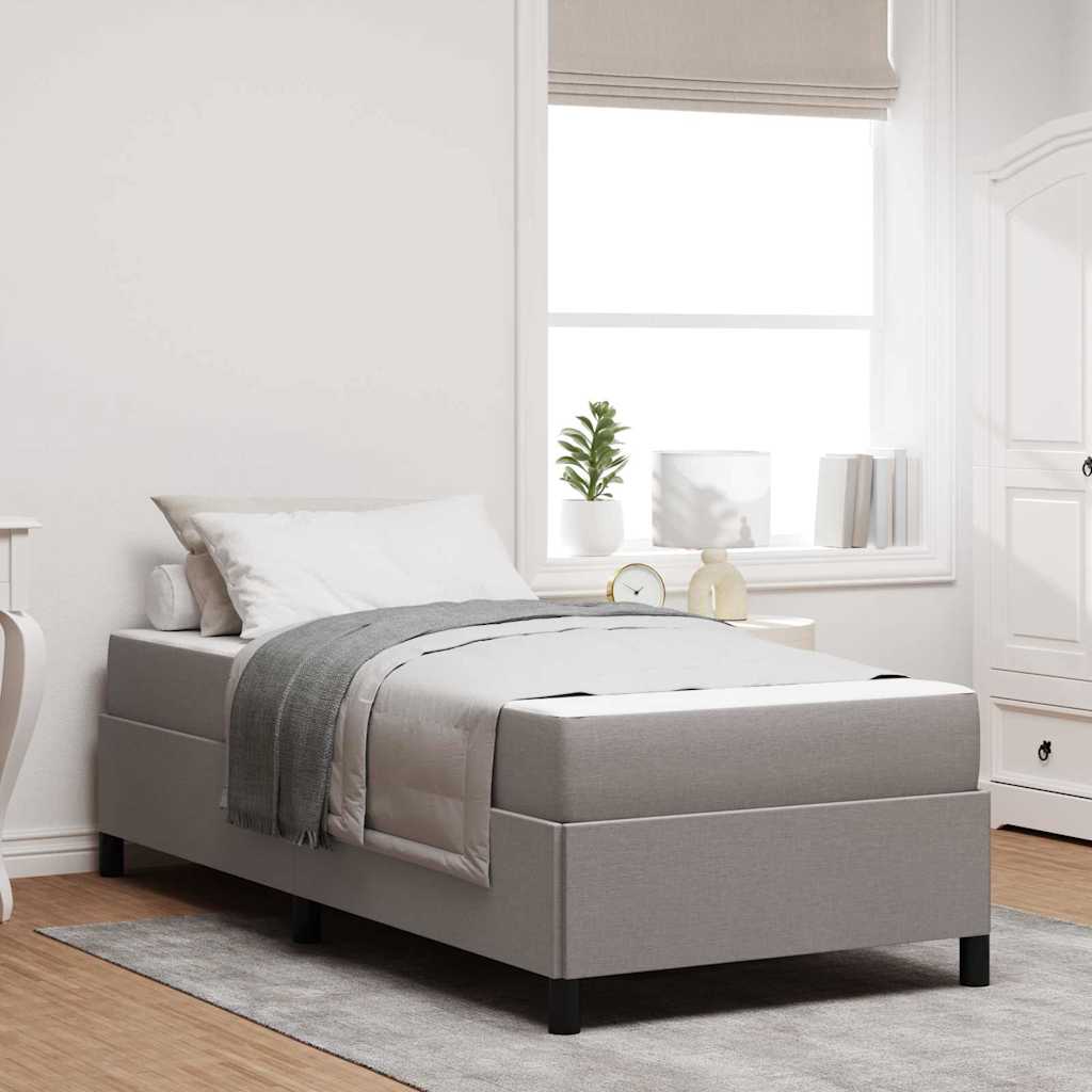 vidaXL Κρεβάτι με ελατήρια Ταμπά και Μαύρο 100 x 200 cm
