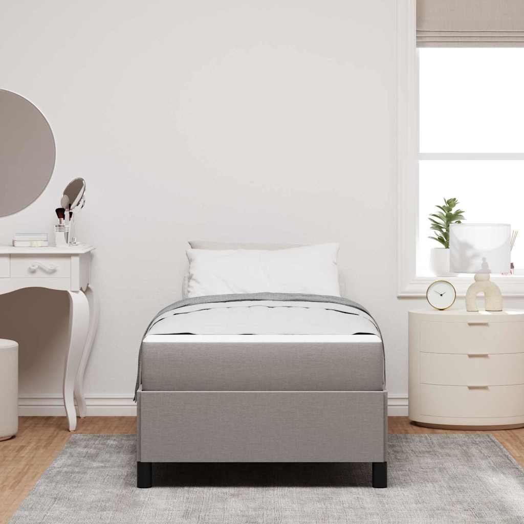 vidaXL Κρεβάτι με ελατήρια Ταμπά και Μαύρο 100 x 200 cm