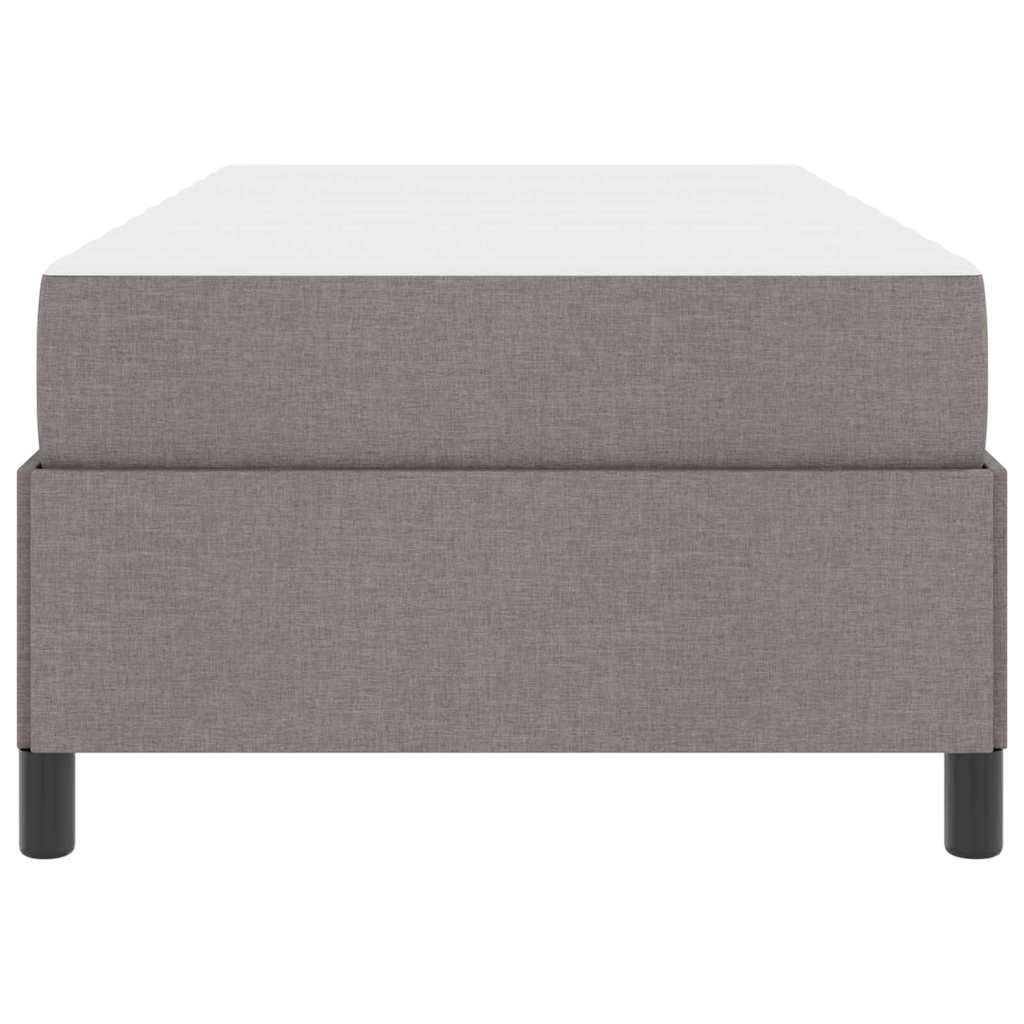 vidaXL Κρεβάτι με ελατήρια Ταμπά και Μαύρο 100 x 200 cm
