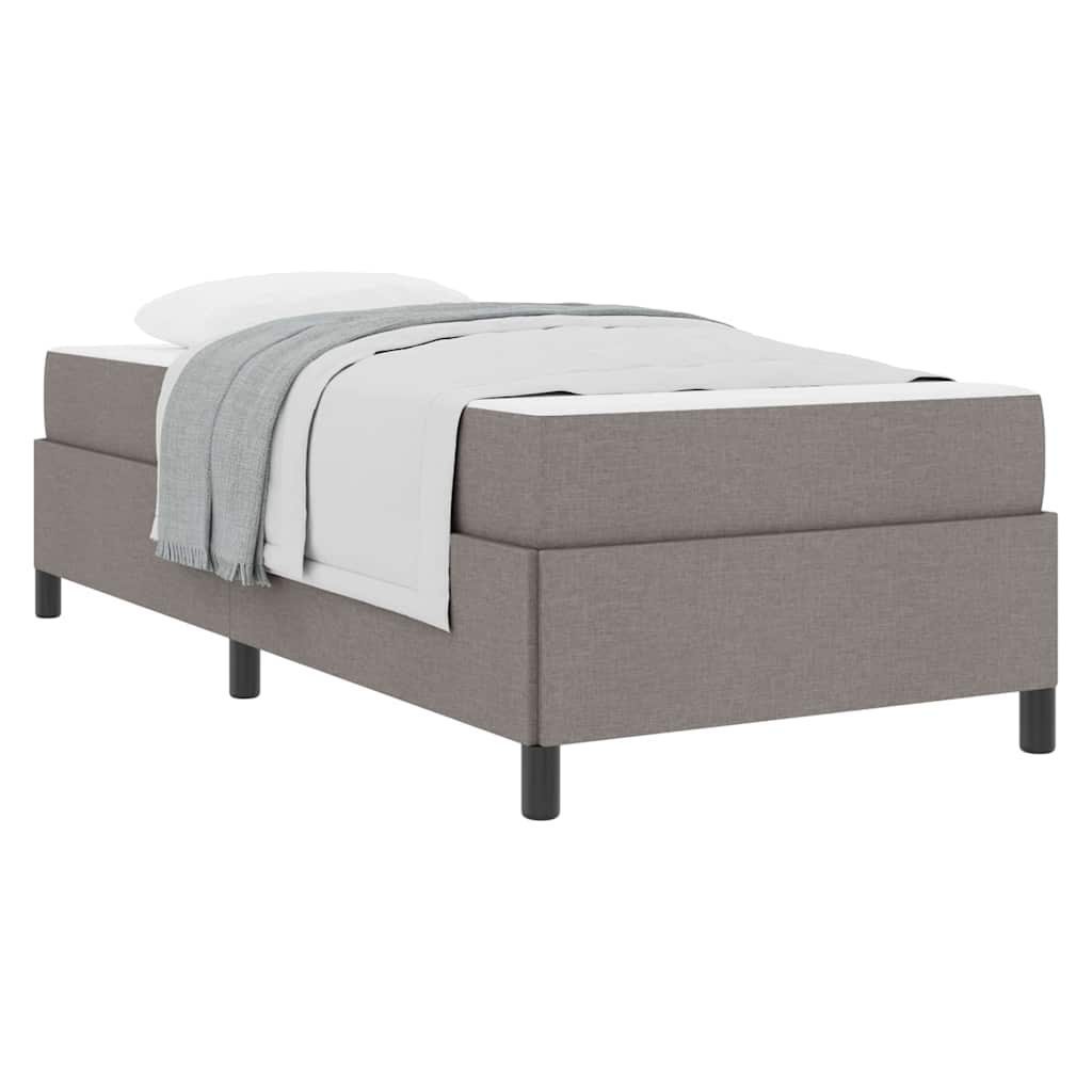 vidaXL Κρεβάτι με ελατήρια Ταμπά και Μαύρο 100 x 200 cm