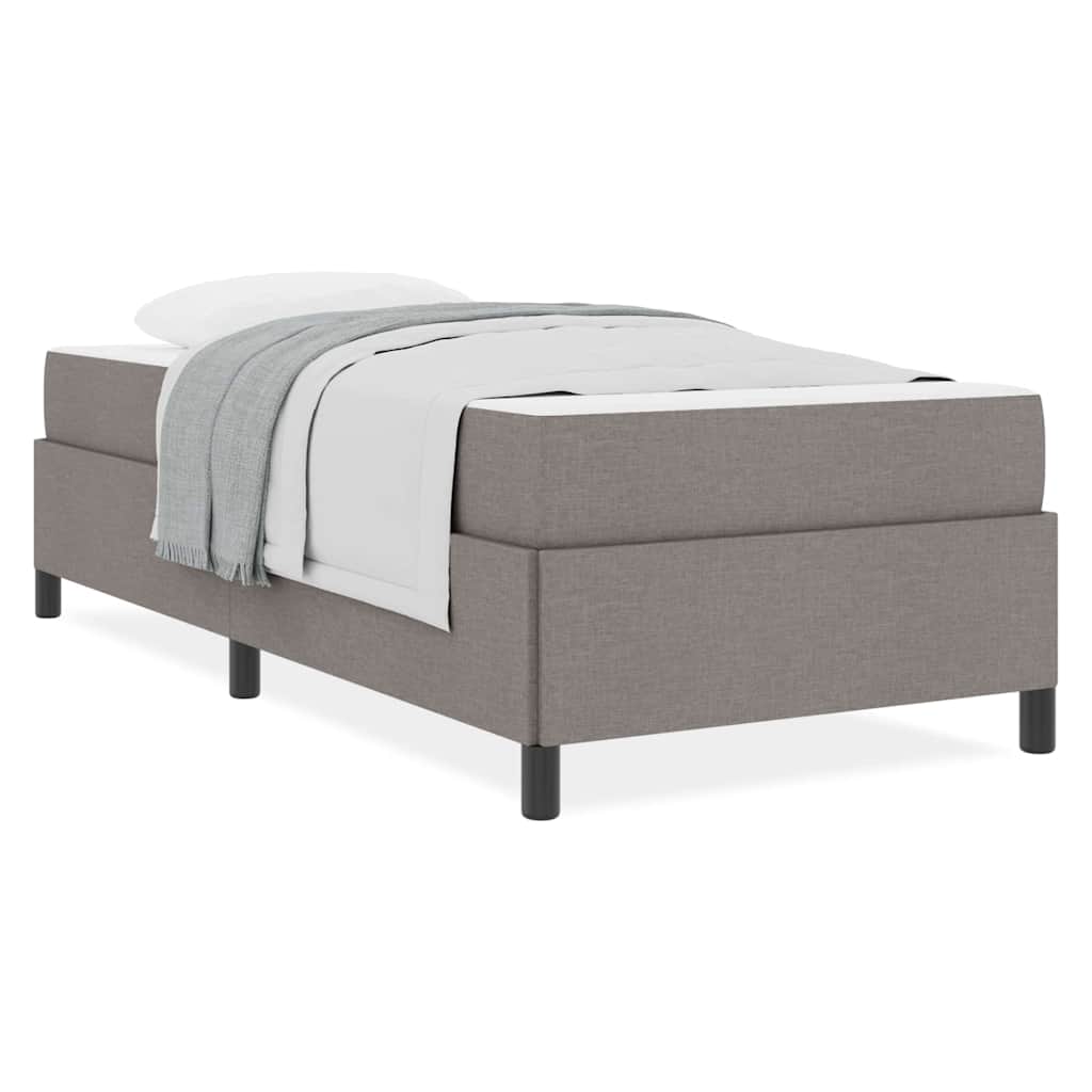 vidaXL Κρεβάτι με ελατήρια Ταμπά και Μαύρο 100 x 200 cm