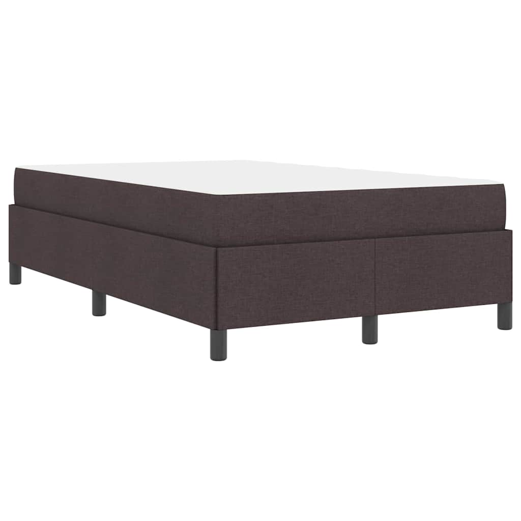 vidaXL Κρεβάτι με ελατήρια Σκούρο Καφέ 120 x 190 cm ύφασμα