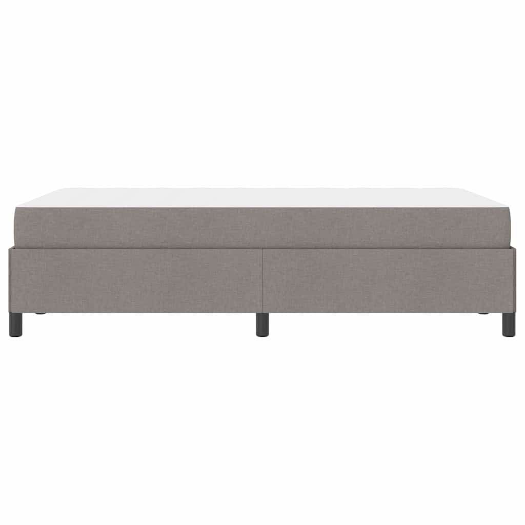 vidaXL Κρεβάτι με ελατήρια Taupe 120 x 190 cm ύφασμα