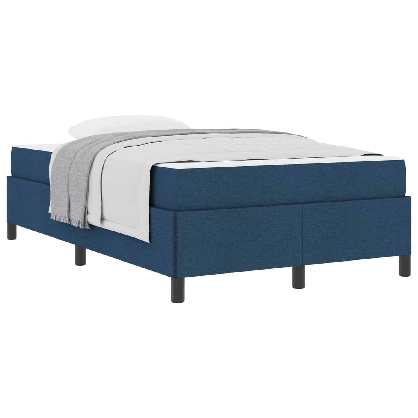 vidaXL Κρεβάτι με ελατήρια Μπλε 120 x 190 cm ύφασμα