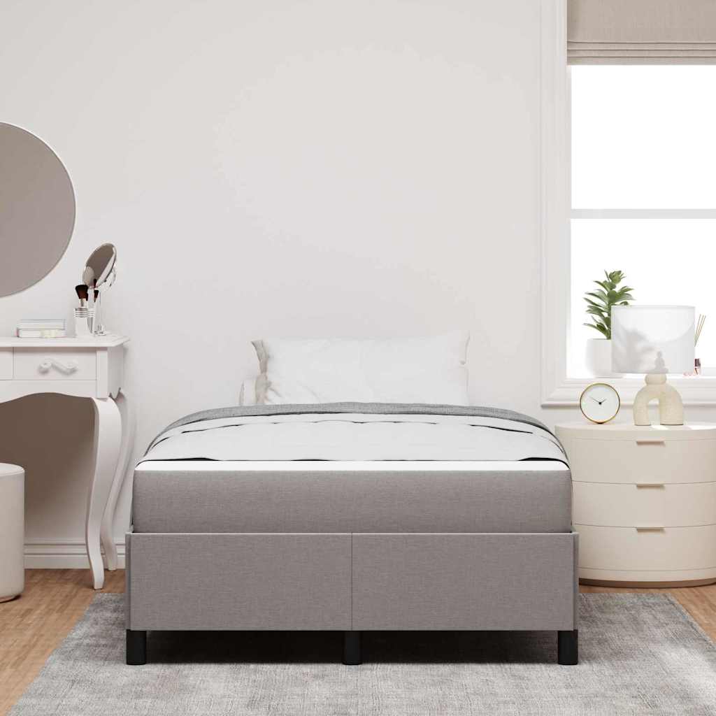 vidaXL Κρεβάτι με ελατήρια Taupe 120 x 200 cm ύφασμα