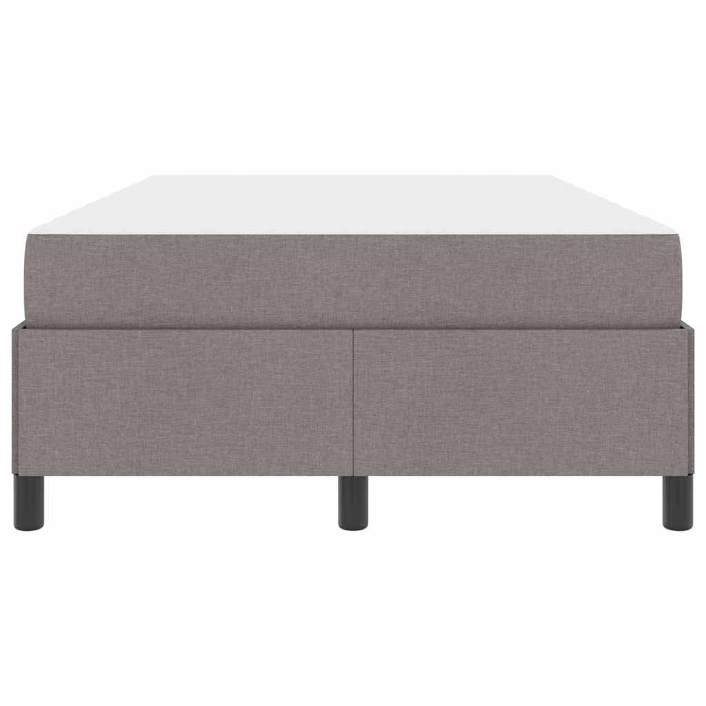 vidaXL Κρεβάτι με ελατήρια Taupe 120 x 200 cm ύφασμα