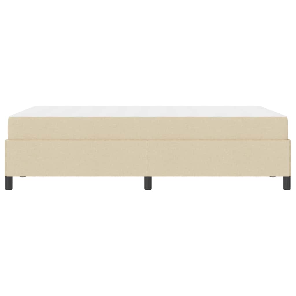 vidaXL Κρεβάτι με ελατήρια Κρέμα και Μαύρο 120 x 200 cm