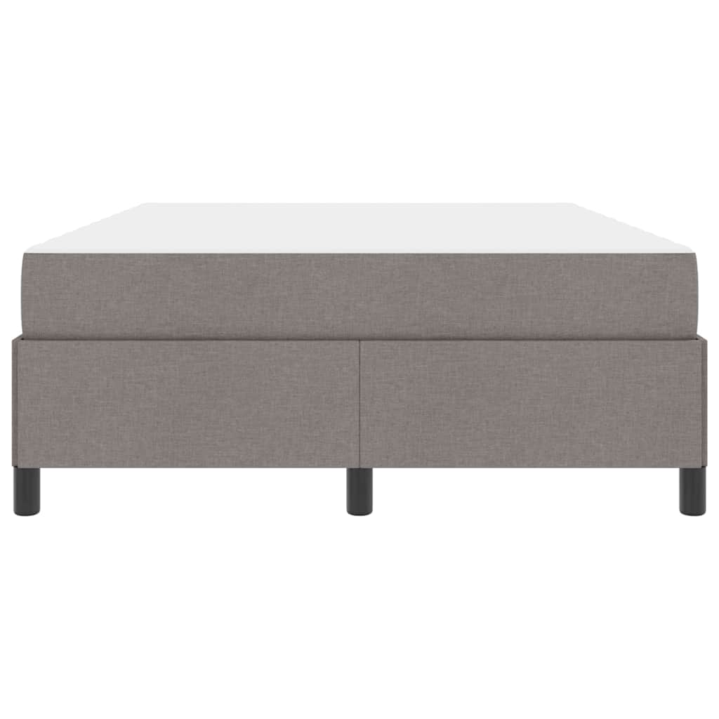 vidaXL Κρεβάτι με ελατήρια με στρώμα Taupe 140 x 190 cm ύφασμα
