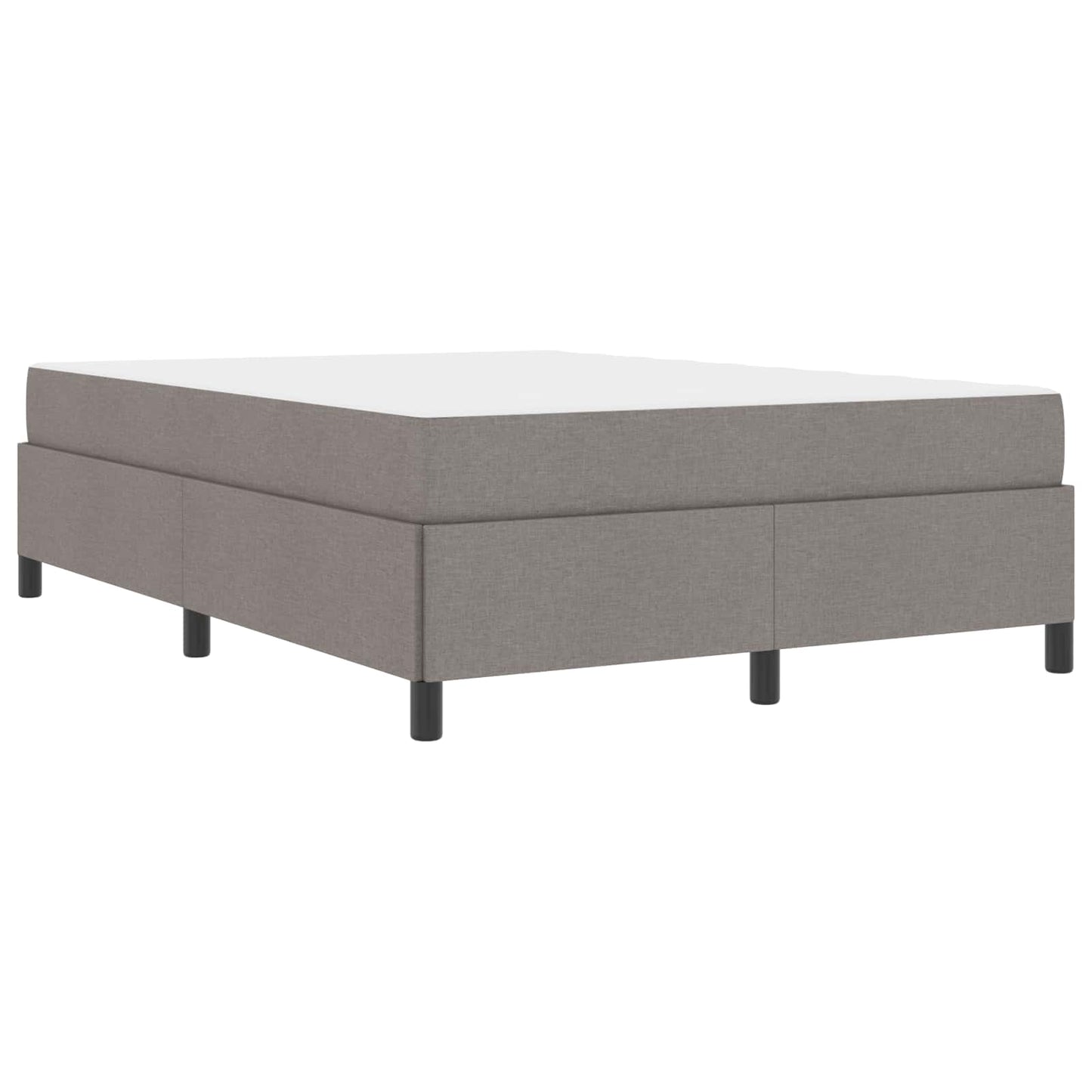 vidaXL Κρεβάτι με ελατήρια Taupe 140 x 200 cm ύφασμα