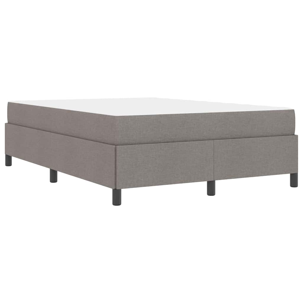 vidaXL Κρεβάτι με ελατήρια Taupe 140 x 200 cm ύφασμα