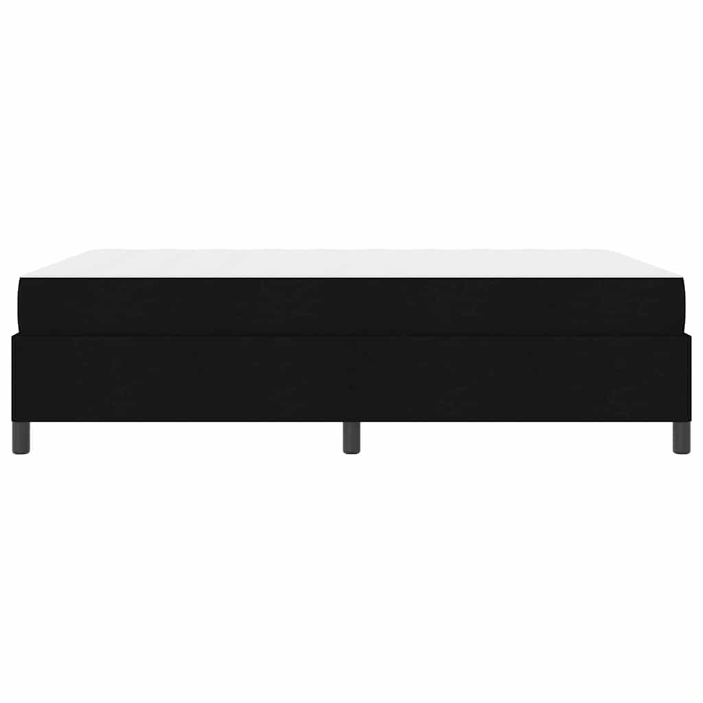 vidaXL Κρεβάτι με ελατήρια Μαύρο και Μαύρο 160 x 200 cm