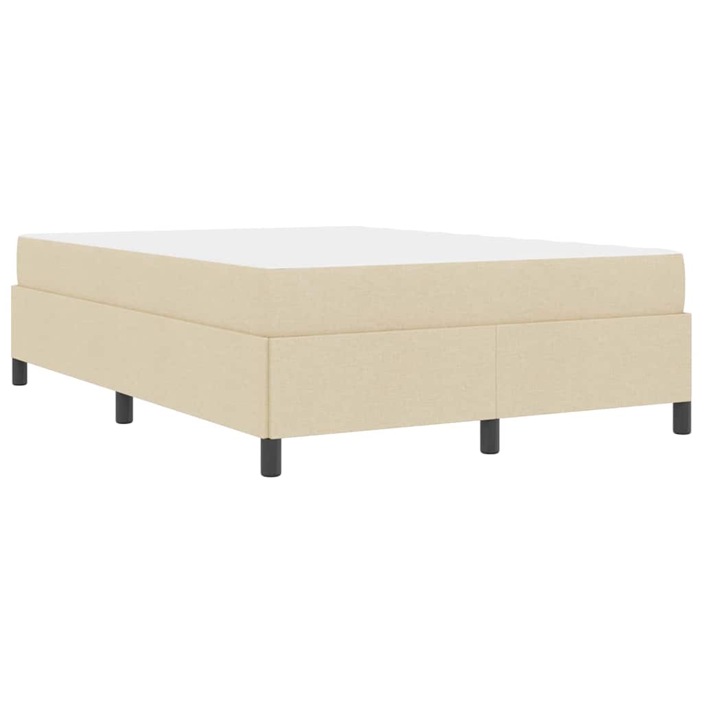vidaXL Κρεβάτι με ελατήρια Κρέμα και Μαύρο 160 x 200 cm