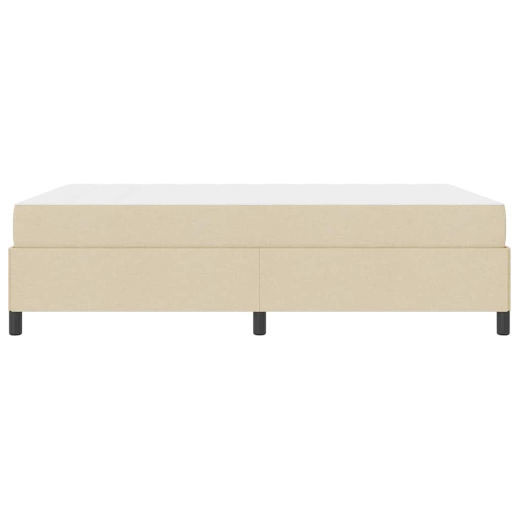 vidaXL Κρεβάτι με ελατήρια Κρέμα και Μαύρο 160 x 200 cm