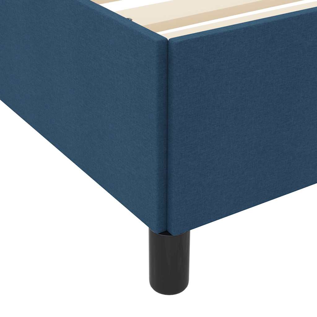 vidaXL Κρεβάτι με ελατήρια Μπλε και Μαύρο 160 x 200 cm