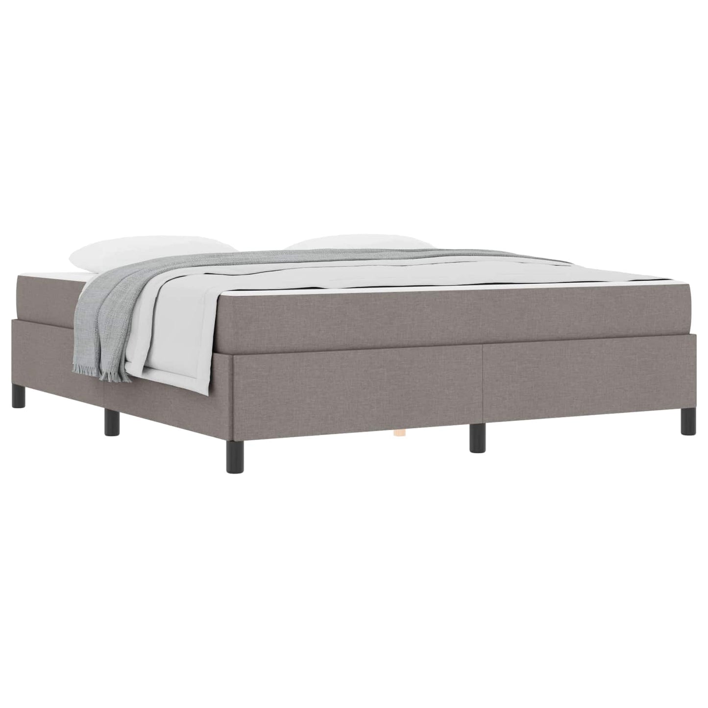 vidaXL Κρεβάτι με ελατήρια Taupe 180 x 200 cm ύφασμα