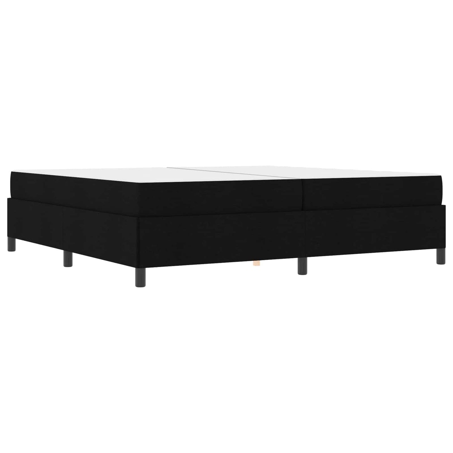 vidaXL Κρεβάτι με ελατήρια Μαύρο 200 x 200 cm ύφασμα