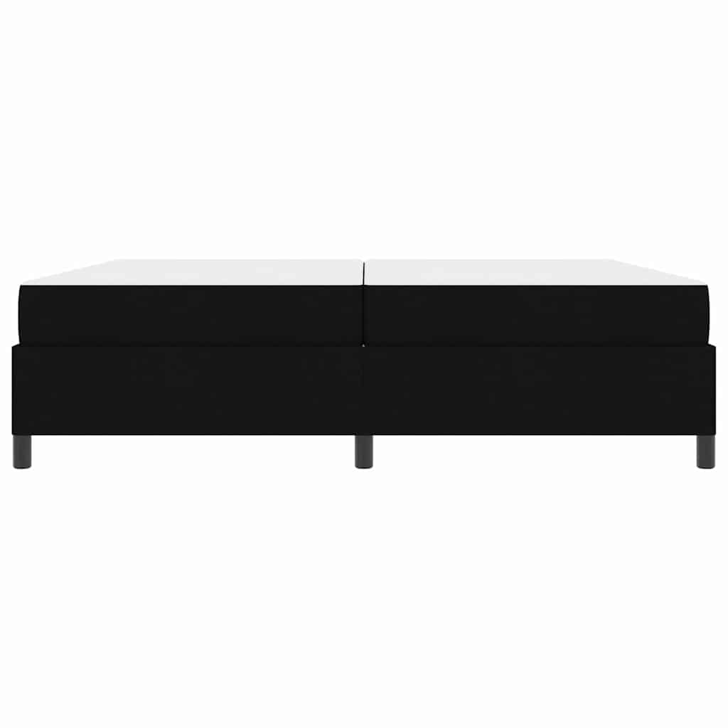 vidaXL Κρεβάτι με ελατήρια Μαύρο 200 x 200 cm ύφασμα