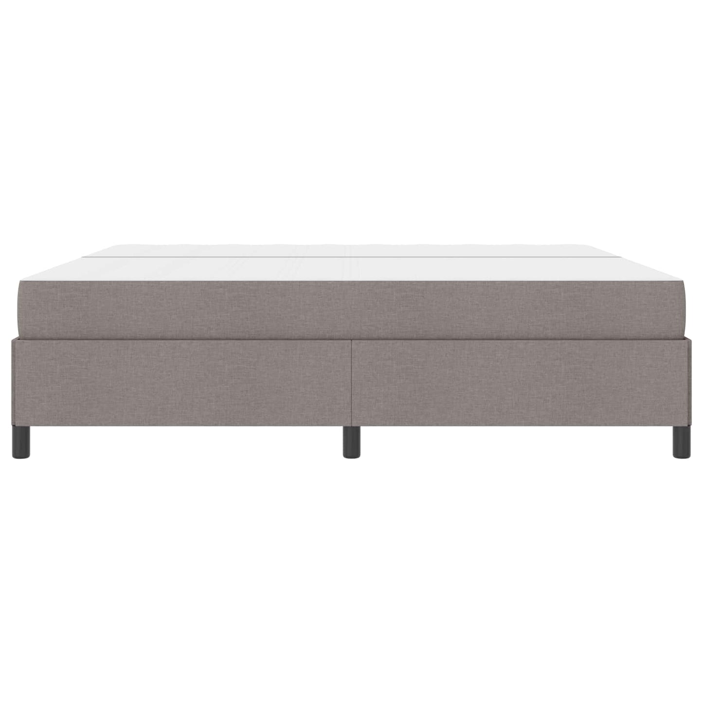 vidaXL Κρεβάτι με ελατήρια με στρώμα Taupe 200 x 200 cm ύφασμα