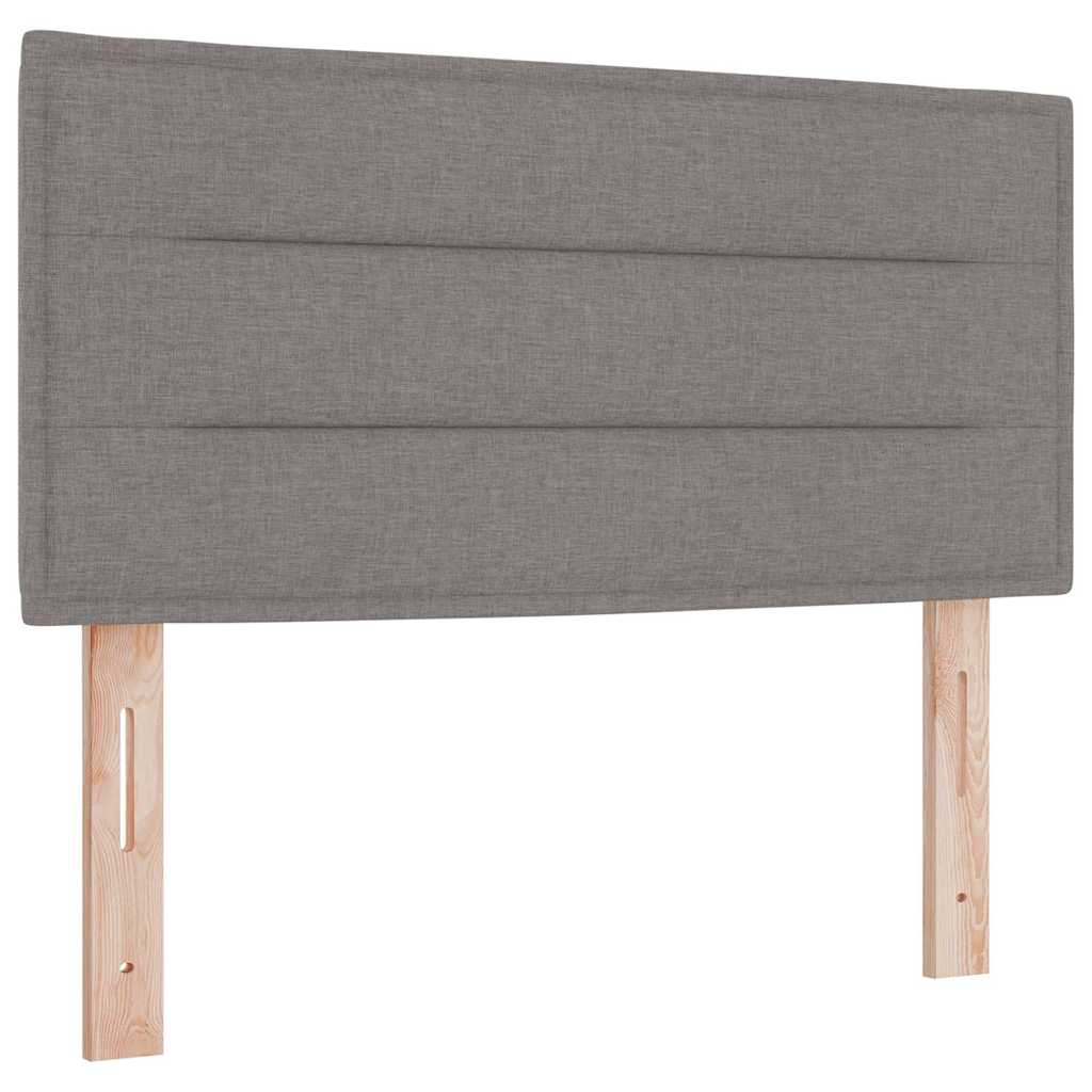 vidaXL Κρεβάτι με ελατήρια με κεφαλάρι Taupe 200 x 80 εκατοστά ύφασμα