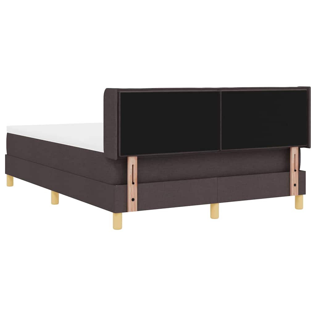 vidaXL Κρεβάτι με ελατήρια με στρώμα Taupe 190 x 140 εκατοστά ύφασμα