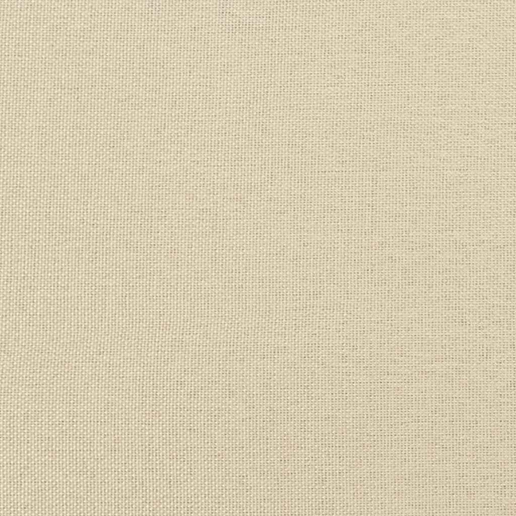 vidaXL Κρεβάτι με ελατήρια με κεφαλάρι Κρεμ 200 x 180 cm ύφασμα