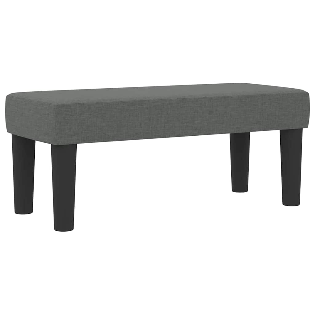 vidaXL Κρεβάτι με ελατήρια με στρώμα Σκούρο Γκρι 80 x 200 cm ύφασμα