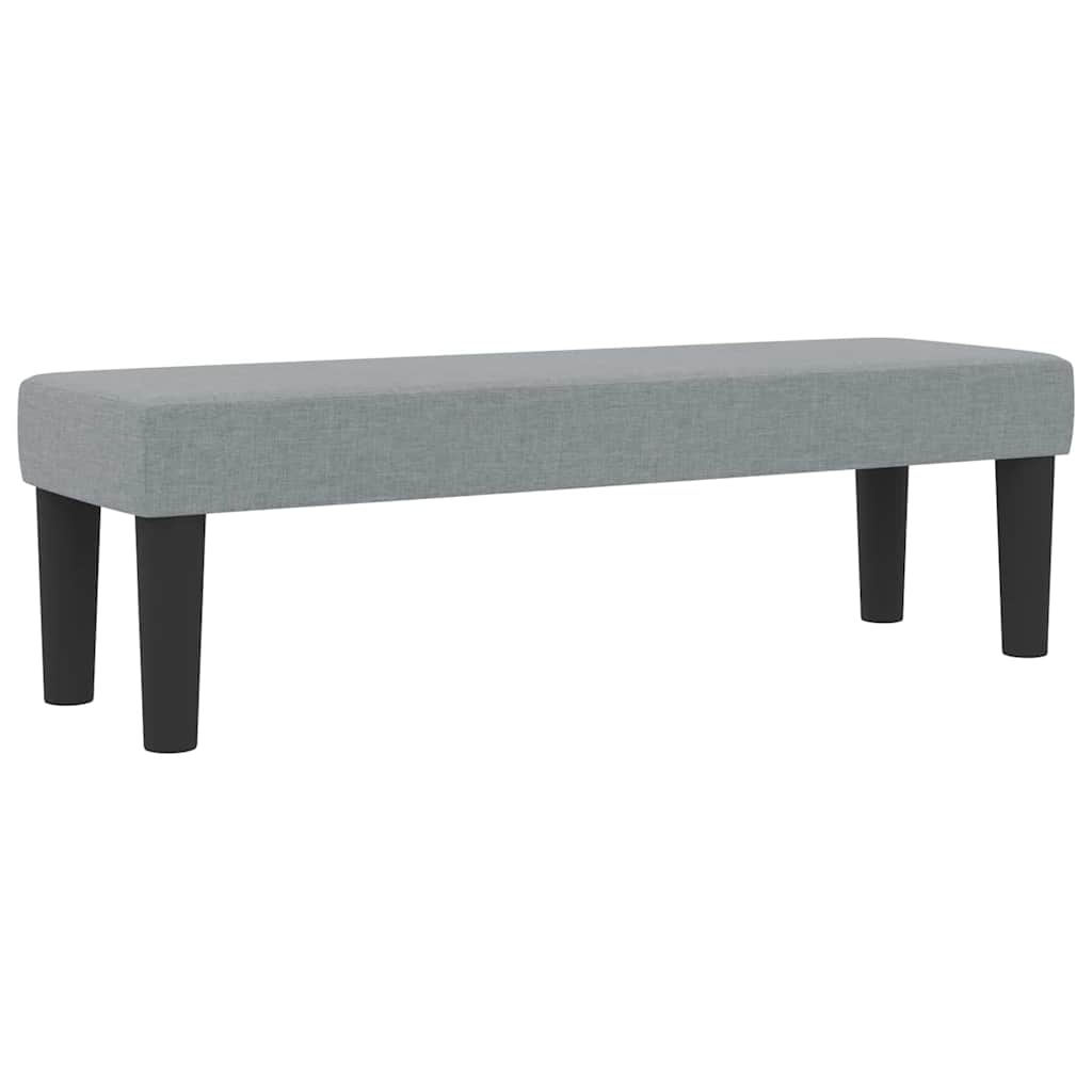 vidaXL Κρεβάτι με ελατήρια Ανοιχτό γκρι 180 x 200 cm ύφασμα
