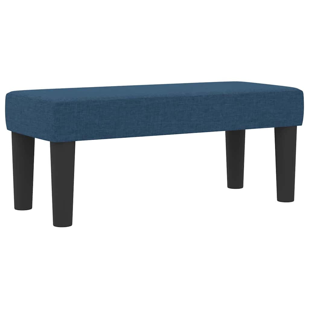 vidaXL Κρεβάτι με ελατήρια με κεφαλάρι Μπλε 100 x 200 cm ύφασμα