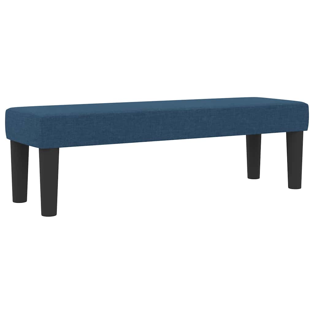 vidaXL Κρεβάτι με ελατήρια με κεφαλάρι Μπλε 140 x 190 cm ύφασμα