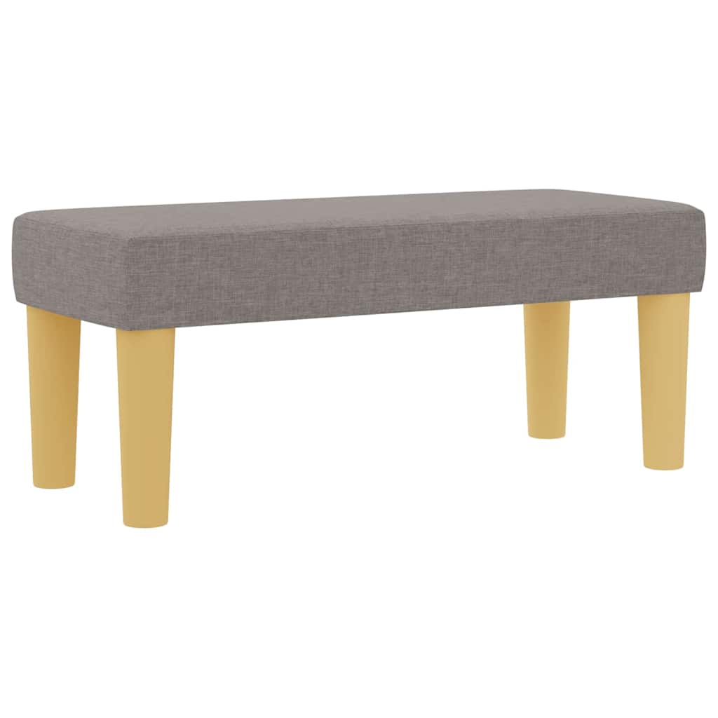 vidaXL Κρεβάτι με ελατήρια με μαξιλάρι Taupe 200 x 100 cm ύφασμα