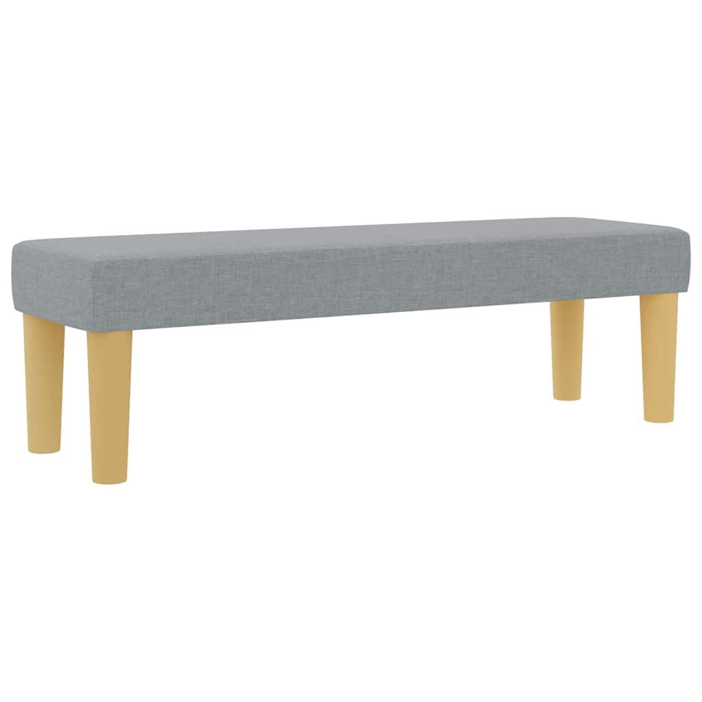 vidaXL Κρεβάτι με ελατήρια Ανοιχτό γκρι 120 x 200 cm ύφασμα