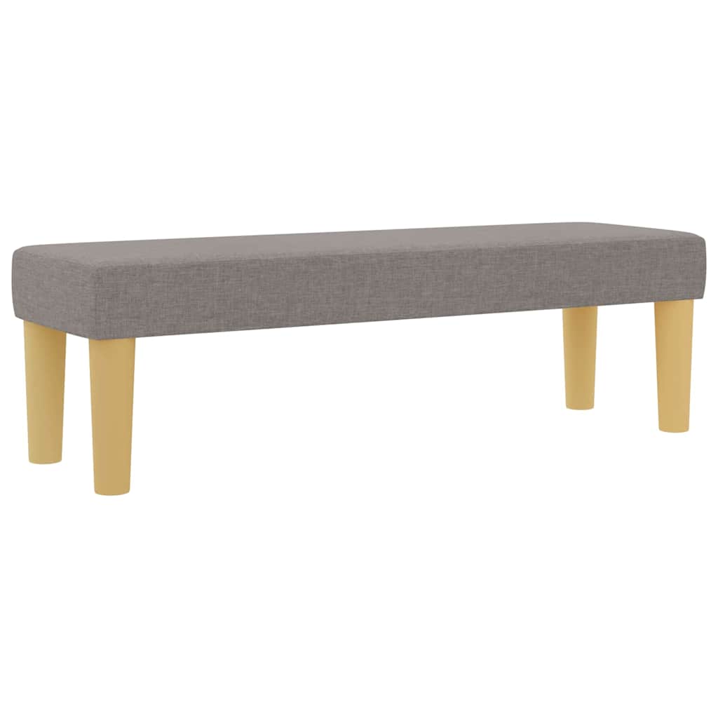 vidaXL Κρεβάτι με ελατήρια με μαξιλάρι Taupe 140 x 190 cm ύφασμα