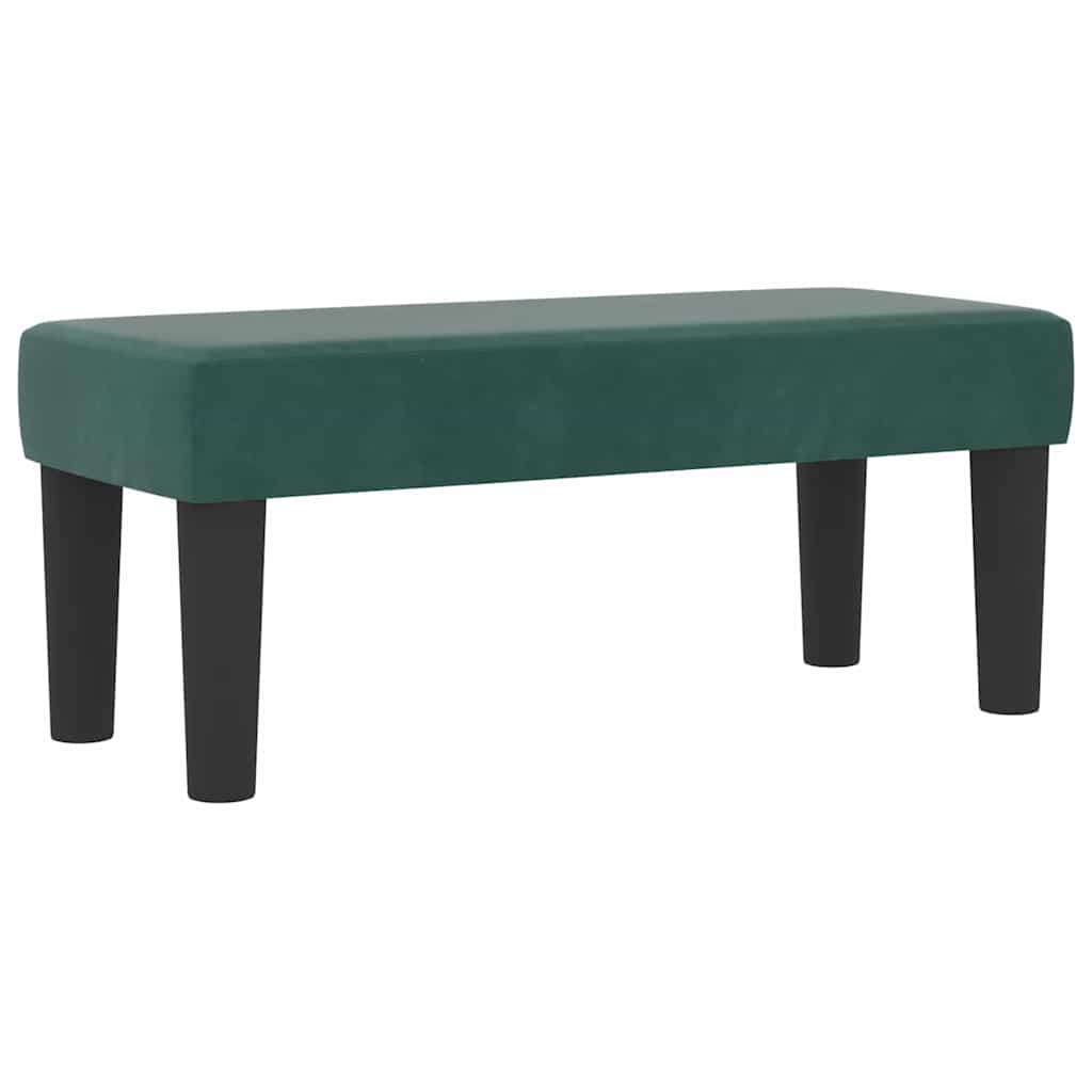 vidaXL Κρεβάτι με ελατήρια Σκούρο Πράσινο 200 x 80 εκατοστά Βελούδο