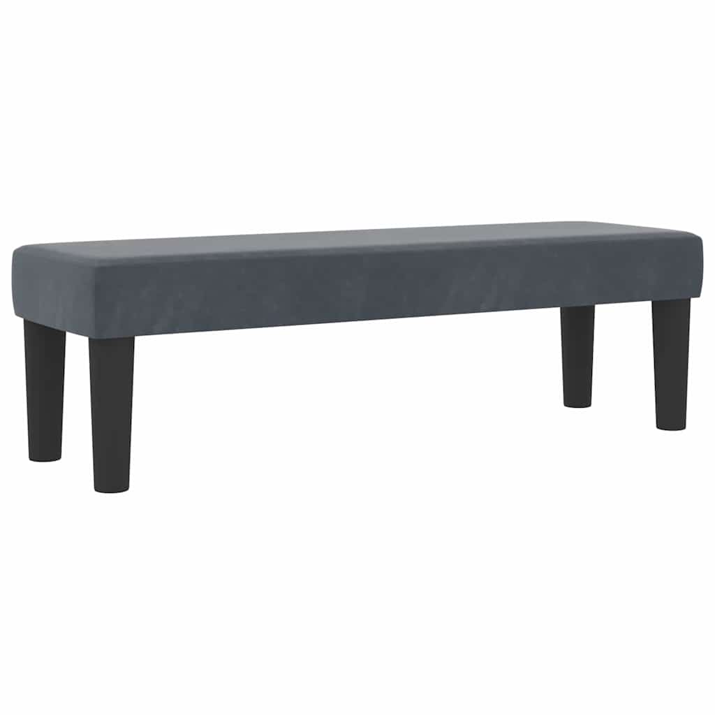 vidaXL Κρεβάτι με ελατήρια Σκούρο γκρι 190 x 120 εκατοστά Βελούδο