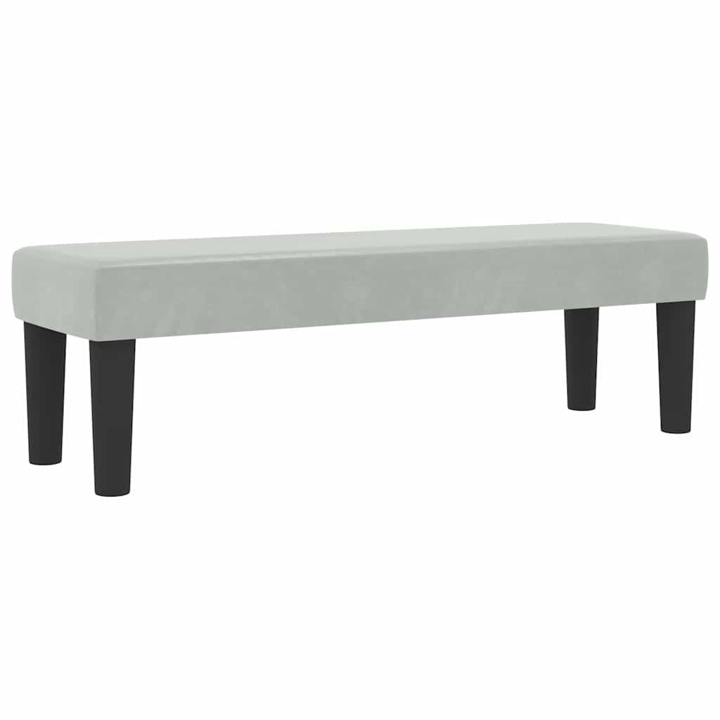 vidaXL Κρεβάτι με ελατήρια Ανοιχτό γκρι 200 x 120 εκατοστά Βελούδο