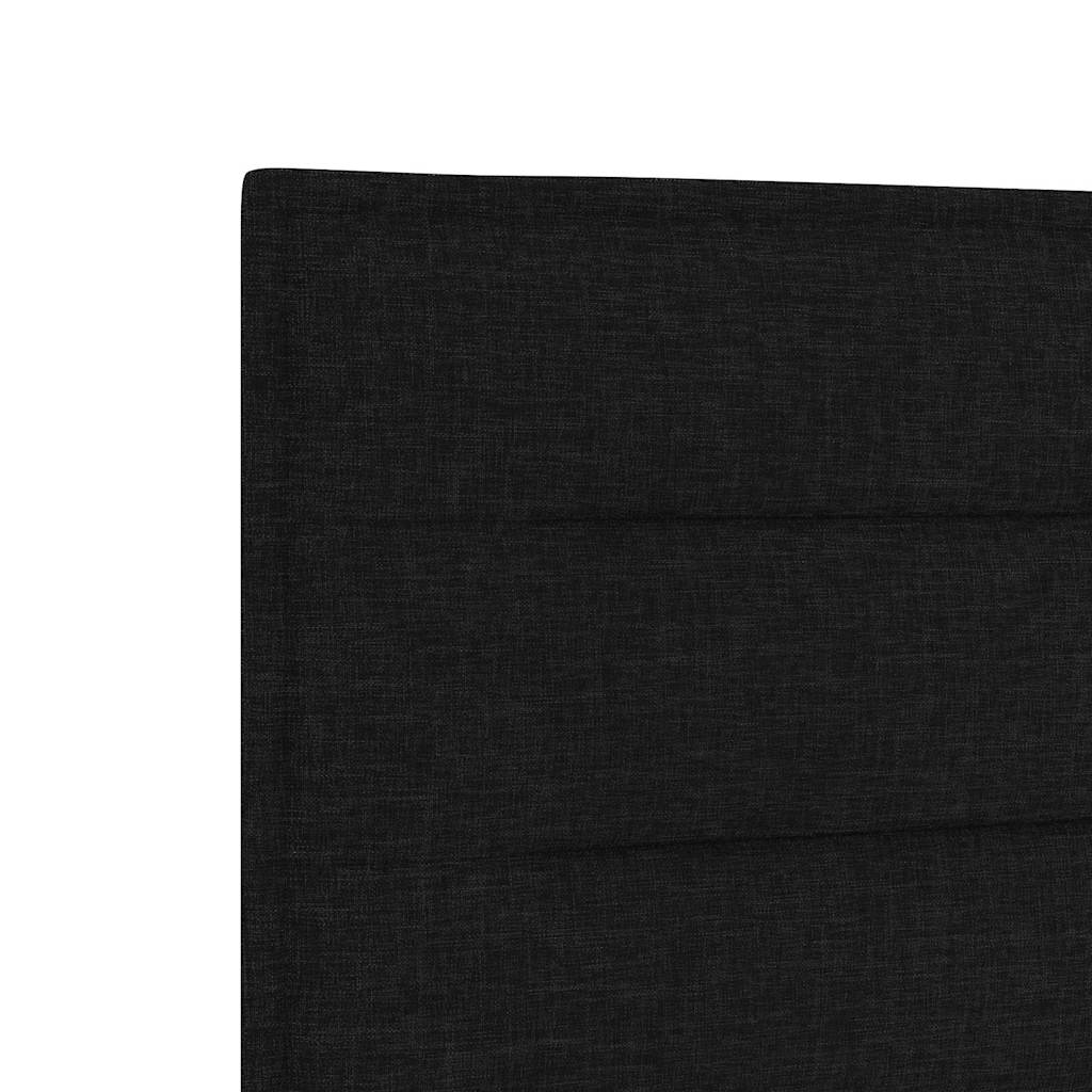vidaXL Σκελετός Κρεβατιού με κεφαλάρι Μαύρο 180 x 200 cm ύφασμα