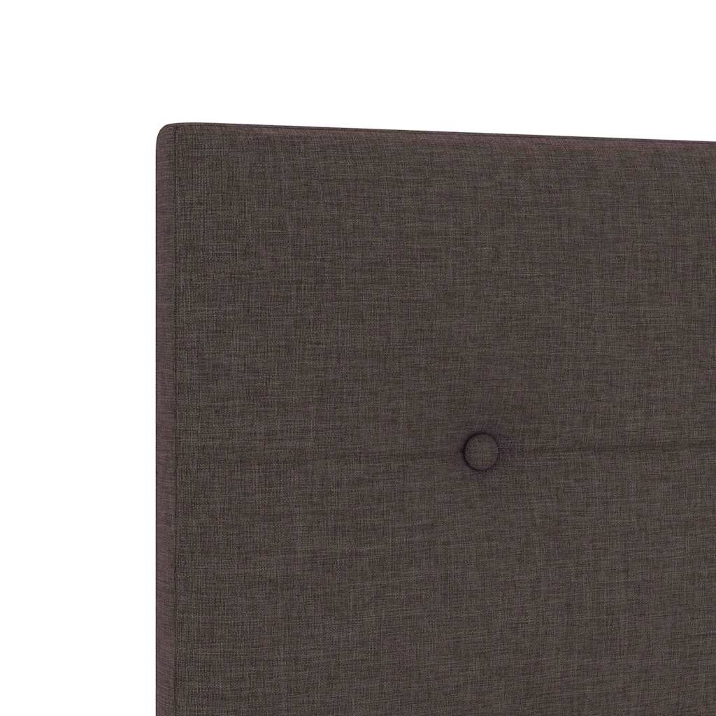 vidaXL Σκελετός Κρεβατιού Σκούρο καφέ Σκούρο καφέ 90 x 190 cm ύφασμα