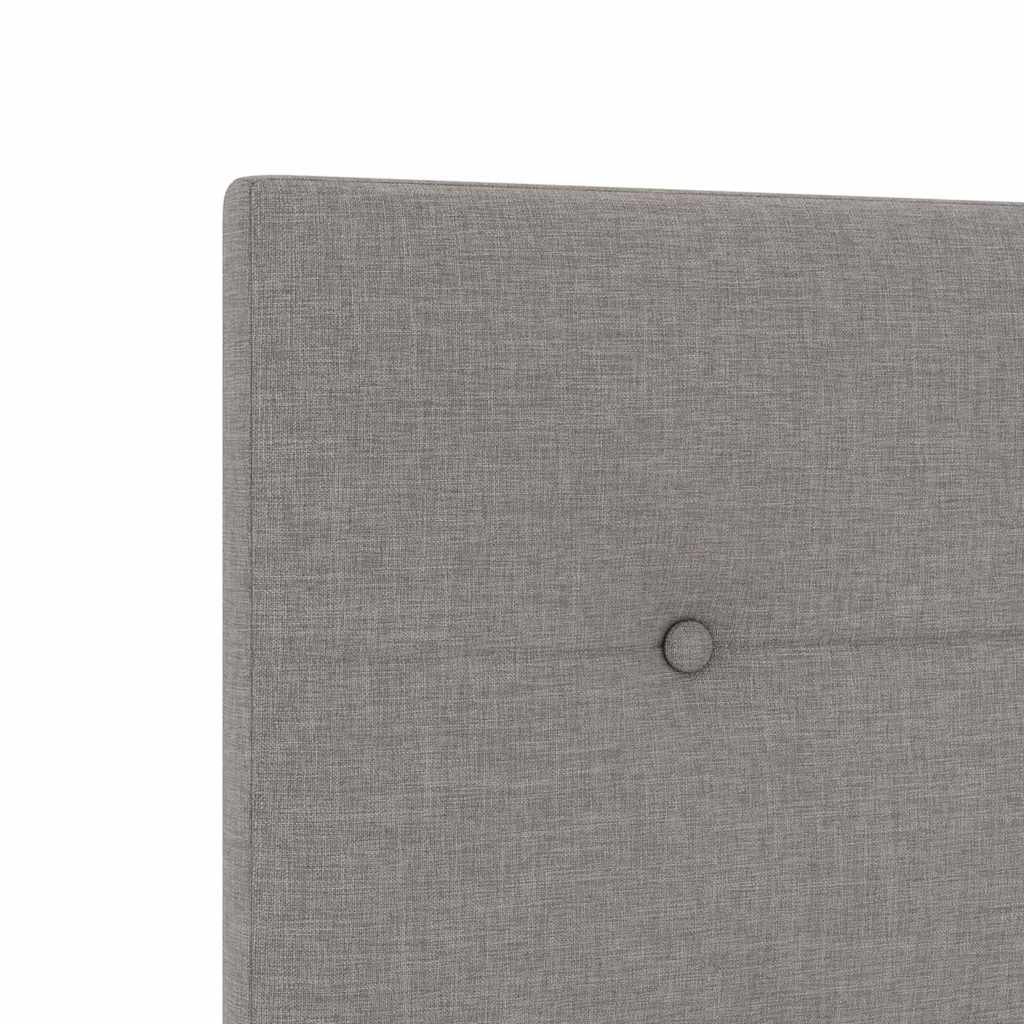 vidaXL Σκελετός Κρεβατιού με κεφαλάρι Taupe 100 x 200 cm ύφασμα