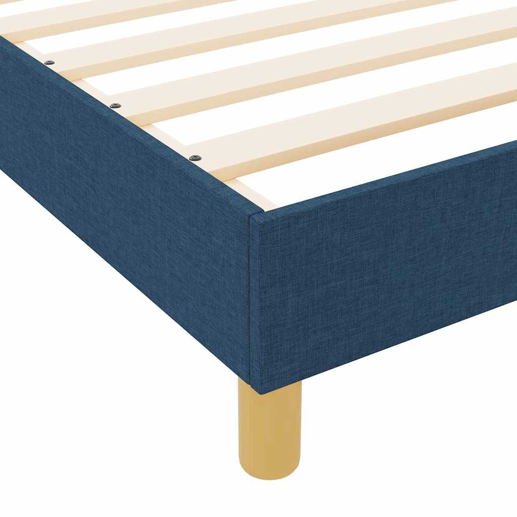 vidaXL Σκελετός Κρεβατιού με κεφαλάρι Μπλε 180 x 200 cm ύφασμα