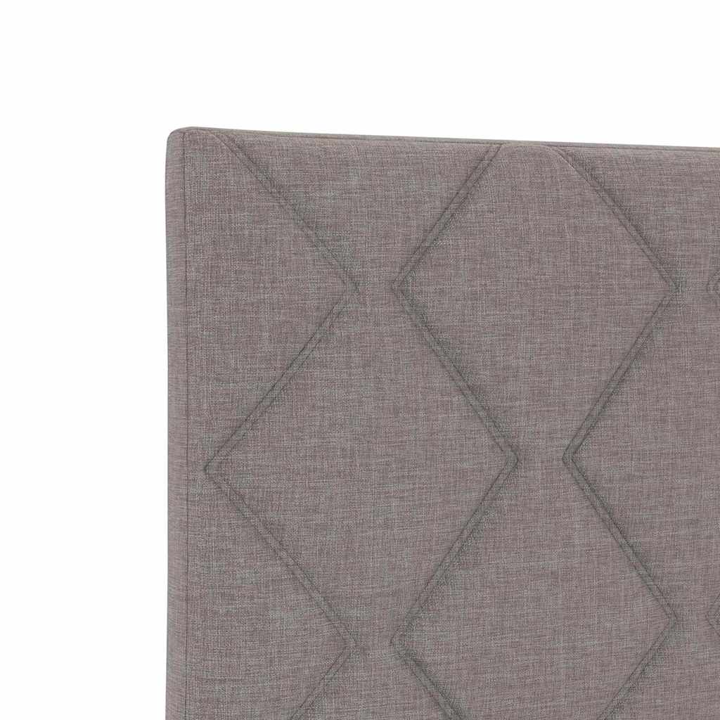 vidaXL Σκελετός Κρεβατιού με κεφαλάρι Taupe 140 x 190 cm ύφασμα