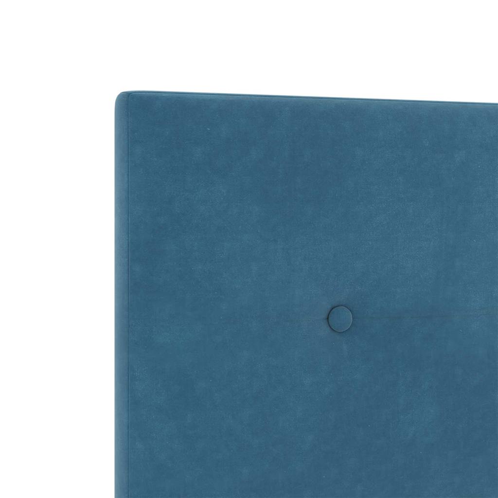 vidaXL Κρεβάτι με ελατήρια Σκούρο Μπλε 160 x 200 cm Βελούδο